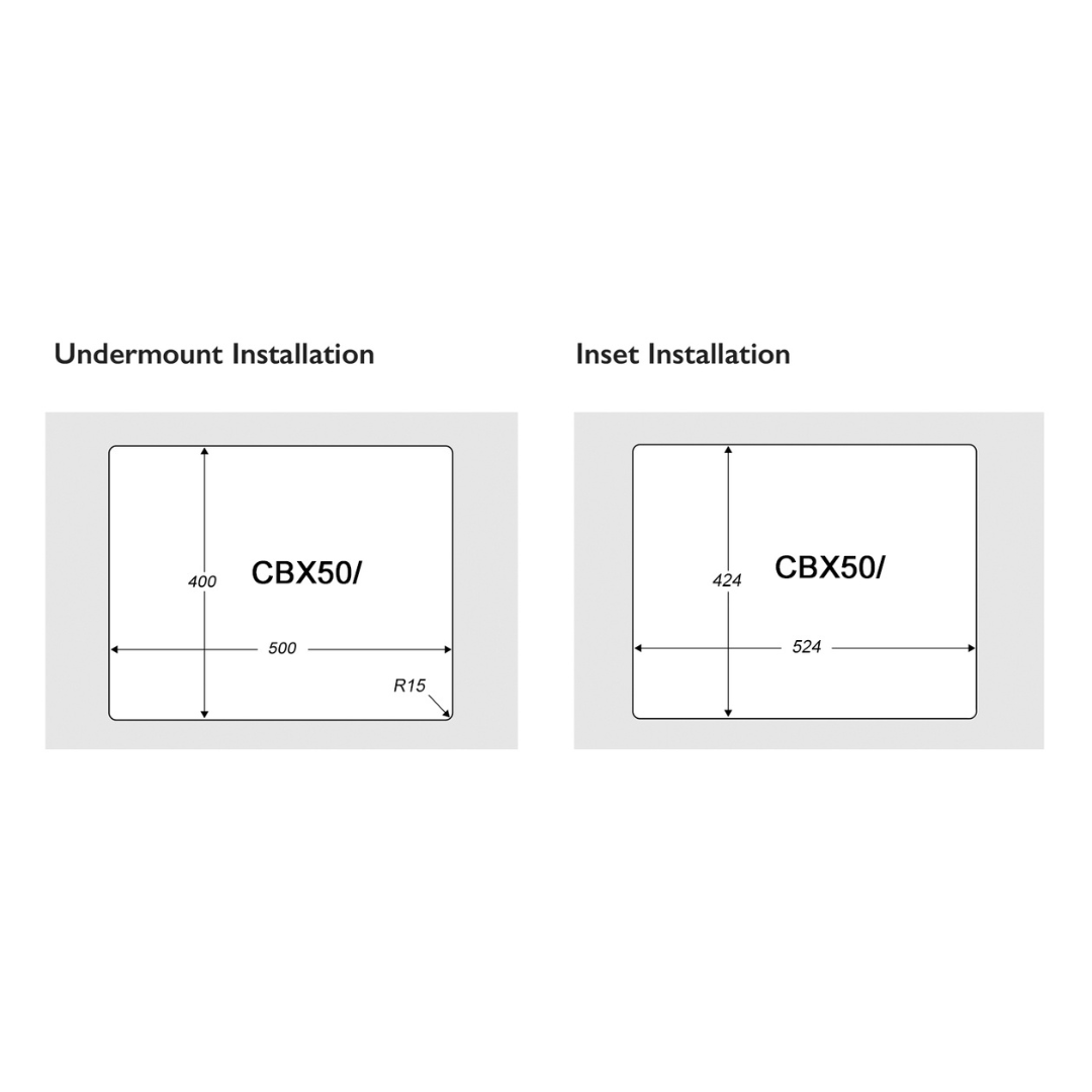 KKS Rangemaster Cubix Stainless Steel Sink CBX50