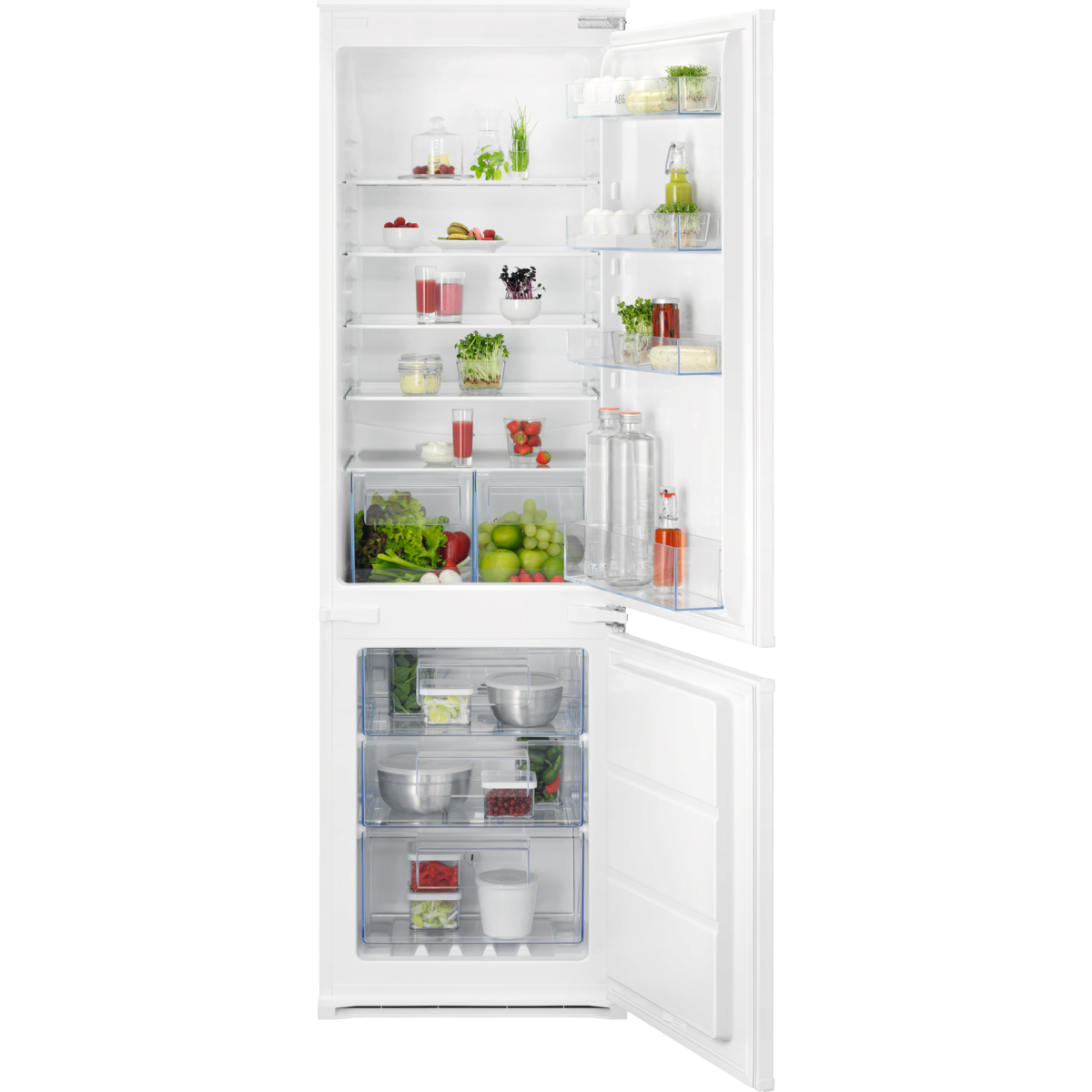 AEG 6000 Series TwinTech® Integrated Frost Free Fridge Freezer 70/30 OSC6N181ES