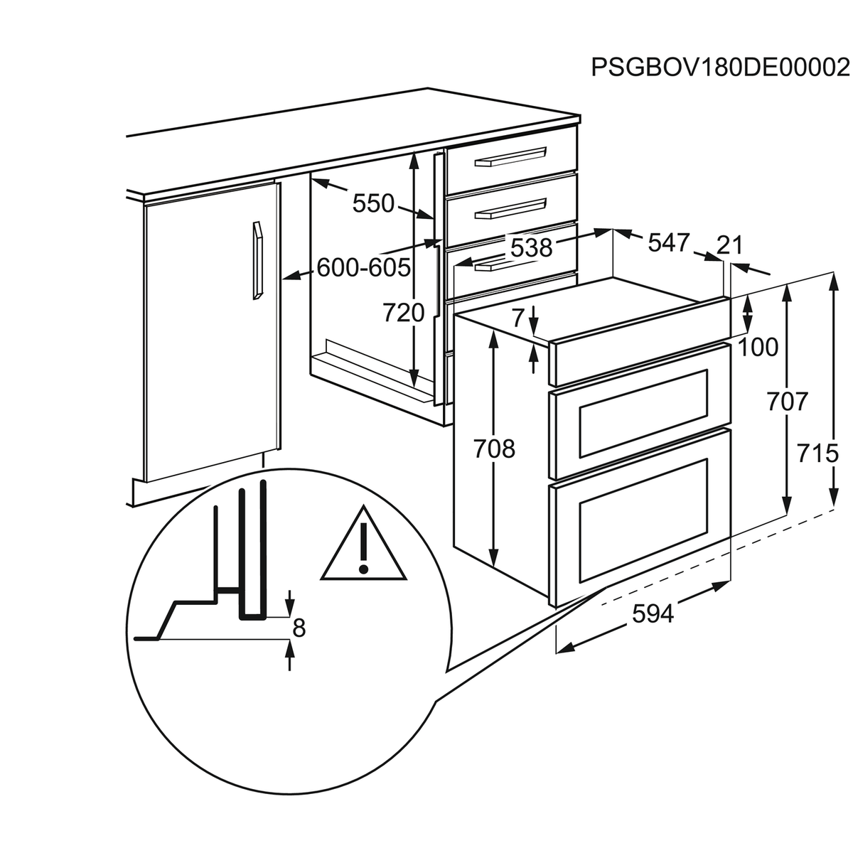 AEG 6000 Series Dual Multifunction SurroundCook® Double Oven DCK731110M
