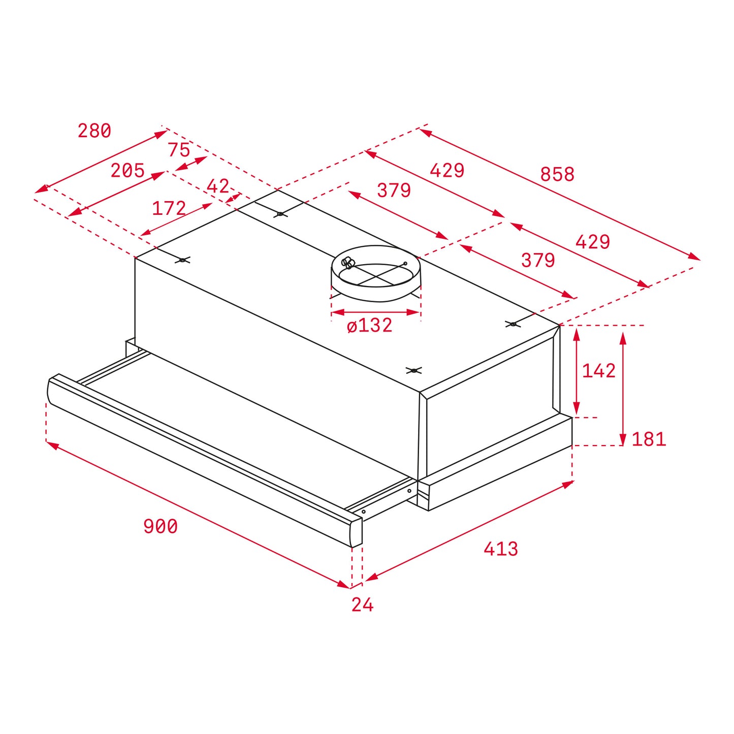 Teka TL 9310 Telescopic Hood