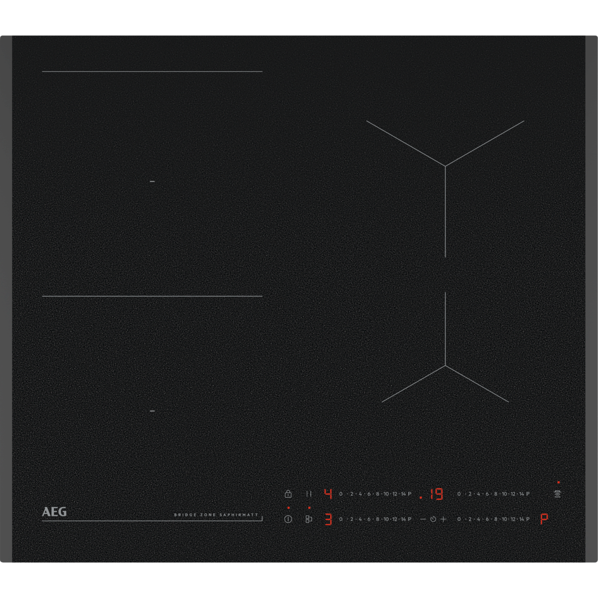 AEG 6000 Series Bridge SaphirMatt® Induction Hob 60cm TO64IB00FZ