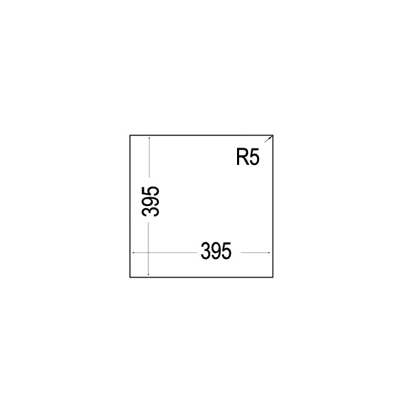 TEKA Square 40.40 Tegranite Sink Artic White