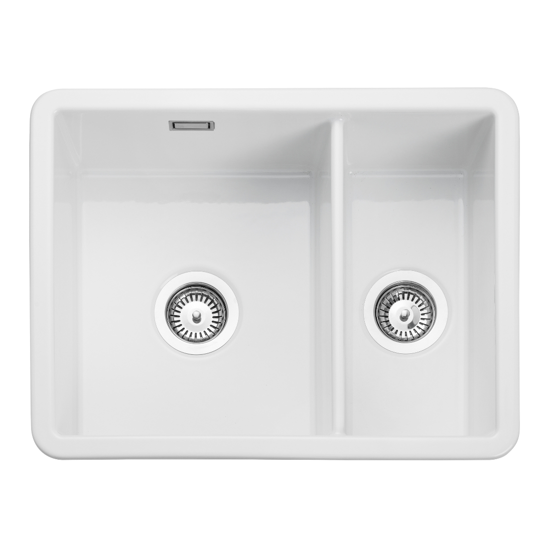 KKS Rangemaster Fire Clay Ceramic Sink CRUB3216WH