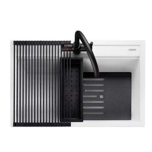 KKS Rangemaster Prato Granite Sink PRA790AW