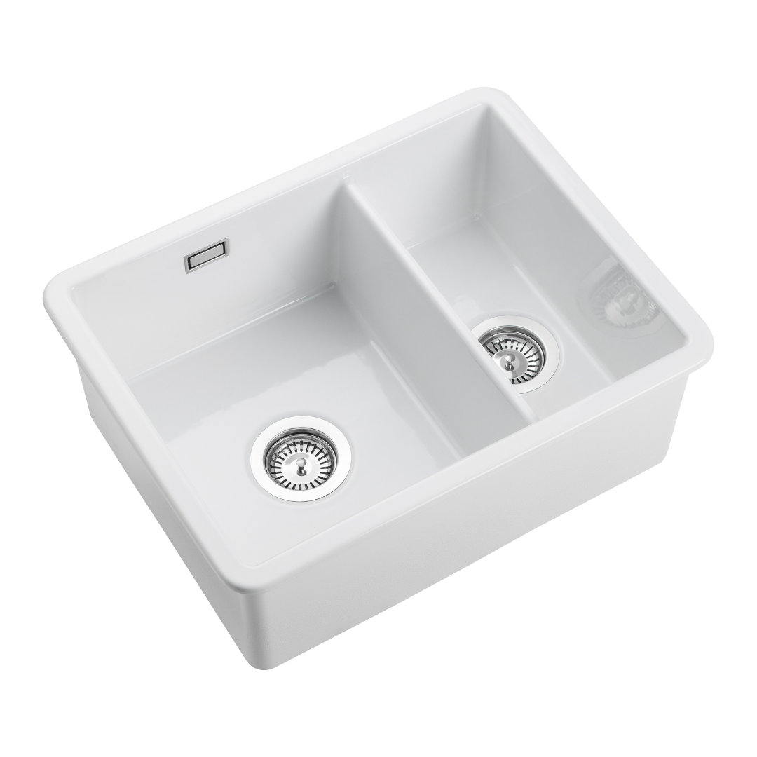 KKS Rangemaster Fire Clay Ceramic Sink CRUB3216WH