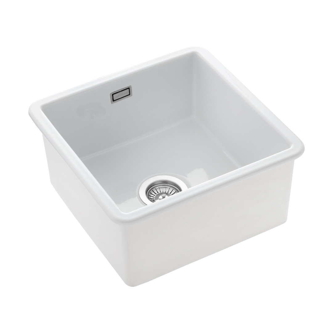 KKS Rangemaster Fire Clay Ceramic Sink CRUB4040WH