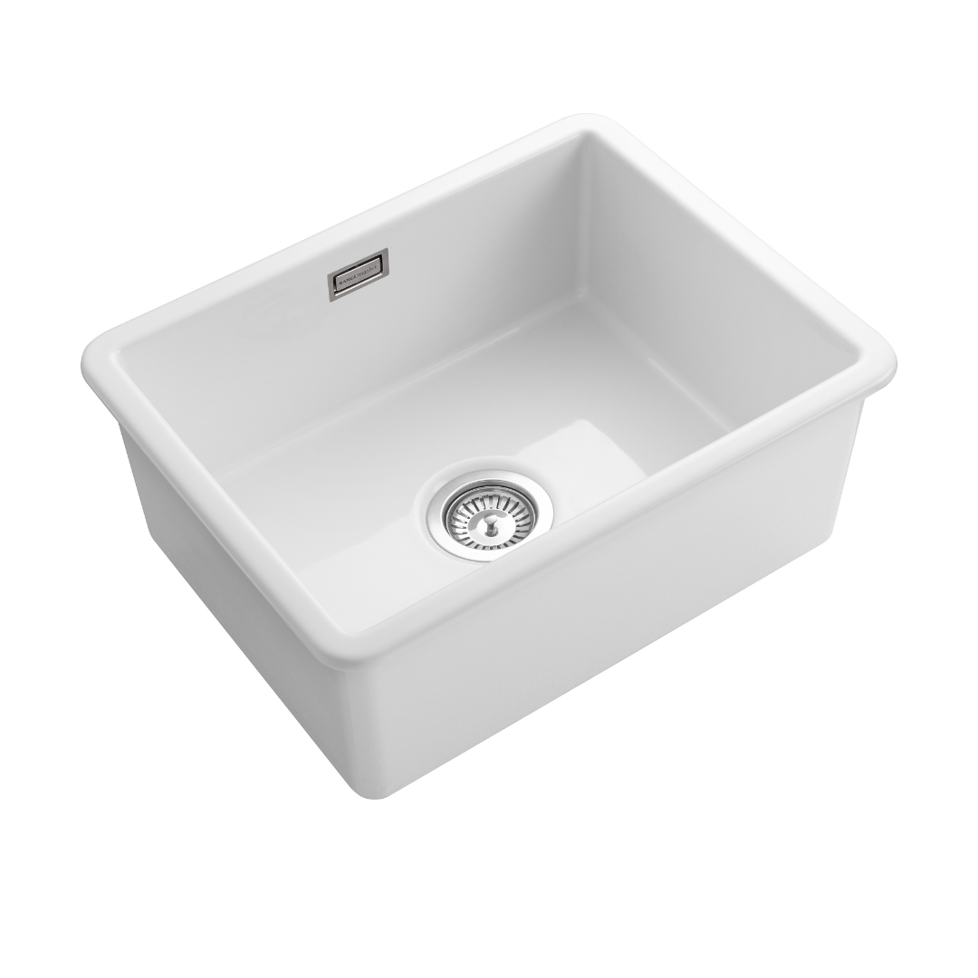 KKS Rangemaster Fire Clay Ceramic Sink CRUB4936WH