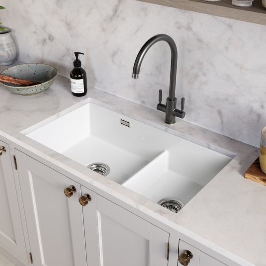 KKS Rangemaster Fire Clay Ceramic Sink CRUB4329WH