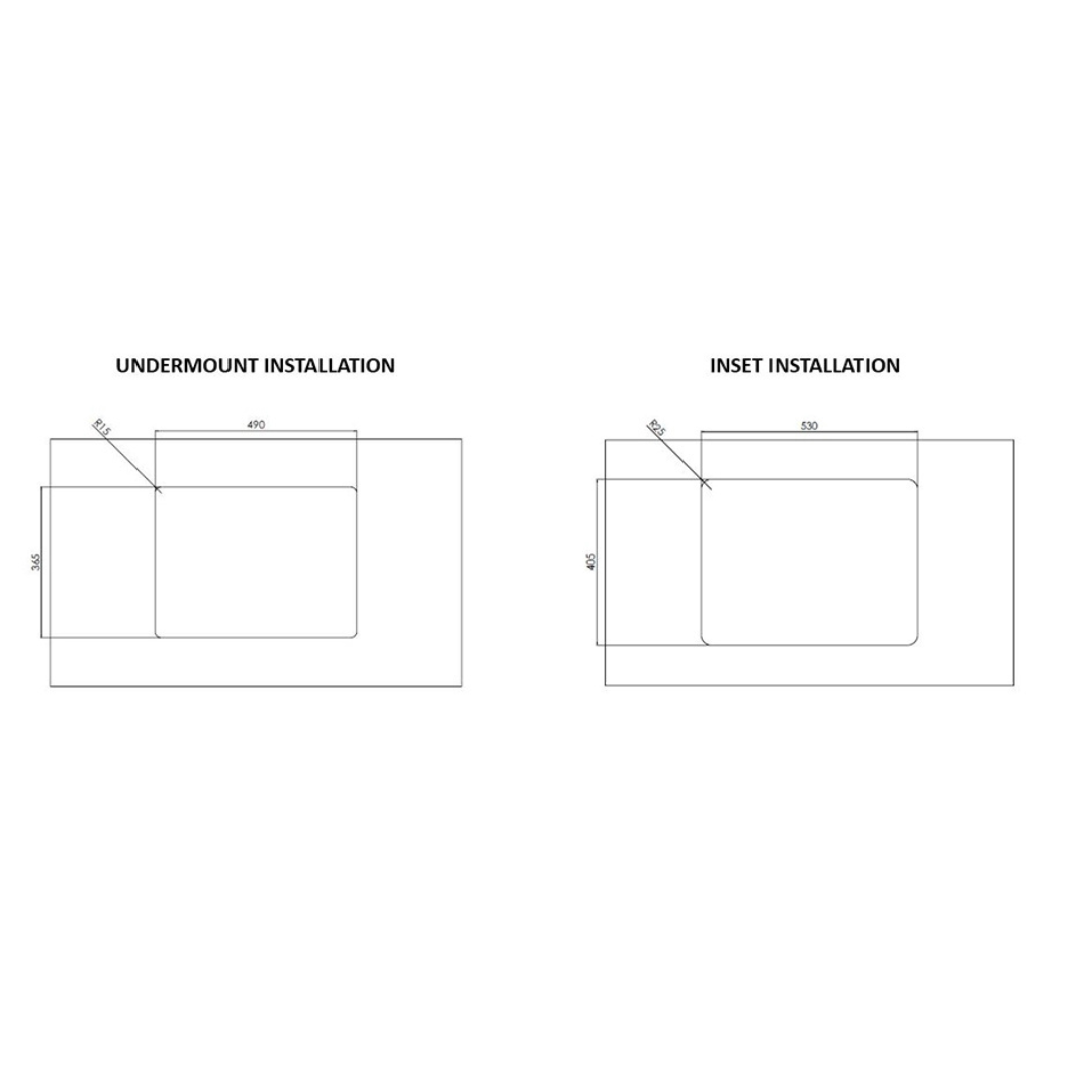 KKS Rangemaster Fire Clay Ceramic Sink CRUB4936WH