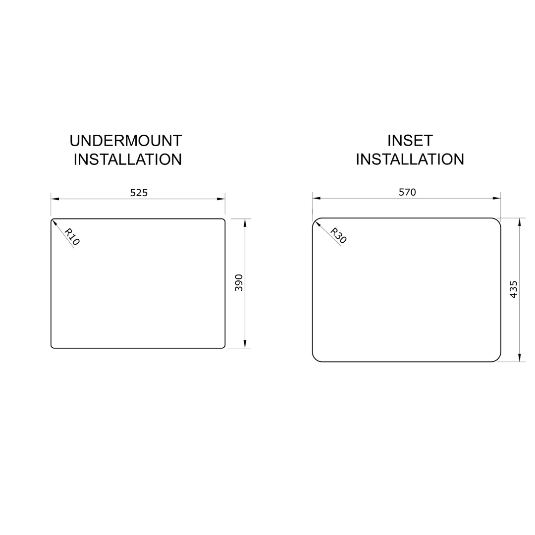 KKS Rangemaster Fire Clay Ceramic Sink CRUB3216WH