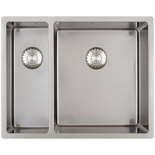 Caressi Power Plug 550 x 400mm Undermounted Left Hand Side Bowl CAPP1534R10
