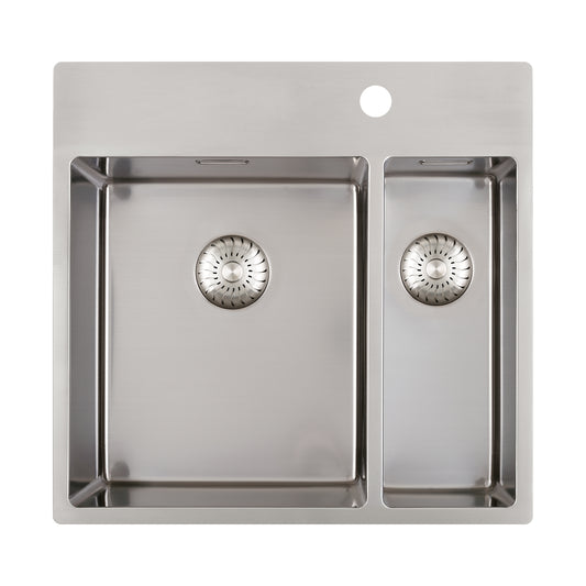Caressi Power Plug 550 x 400mm Right Hand Side Bowl With Tap Hole CAPP3415KR10