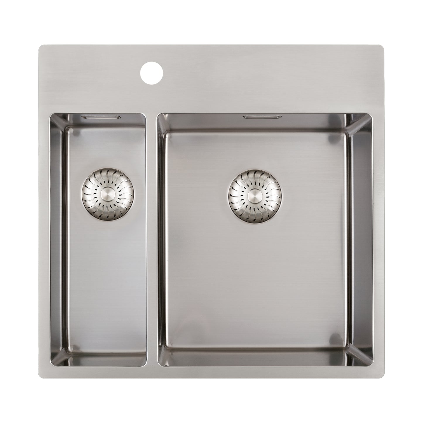 Caressi Power Plug 550 x 400mm Left Hand Side Bowl With Tap Hole CAPP1534KR10