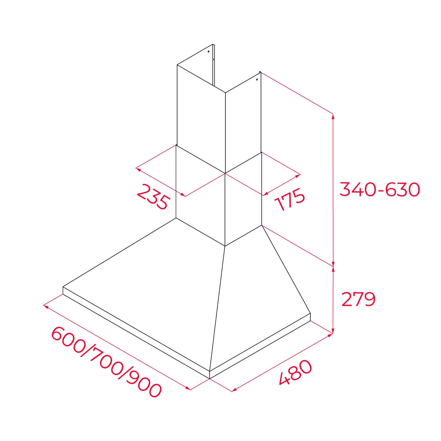 Teka DBB 60SS Chimney Hood Stainless Steel
