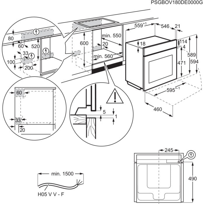 Electrolux 700 Series MealAssist Oven Stainless Steel EOE8P09X