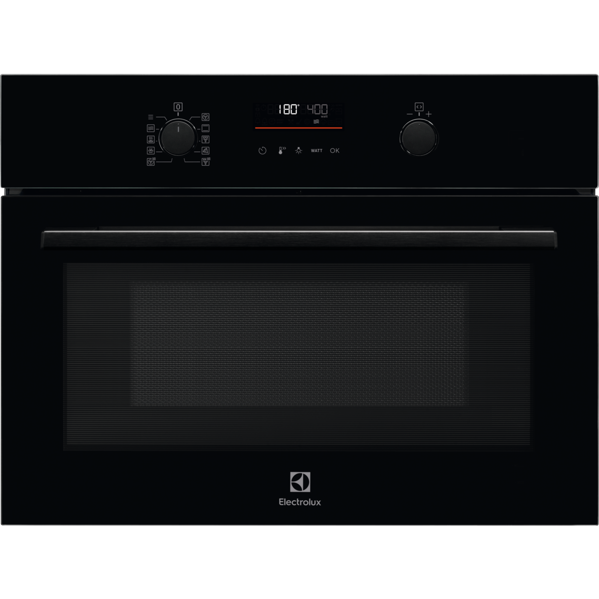 Black 600 Series CombiQuick® Microwave and Built-in Oven on a white background
