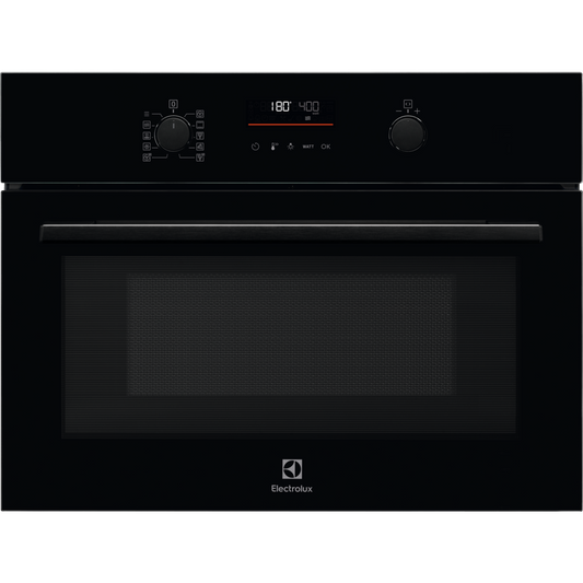 Black 600 Series CombiQuick® Microwave and Built-in Oven on a white background