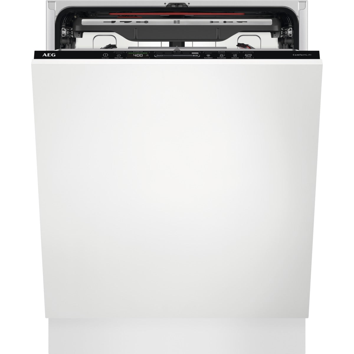 AEG dishwasher with AEG branding on a white background