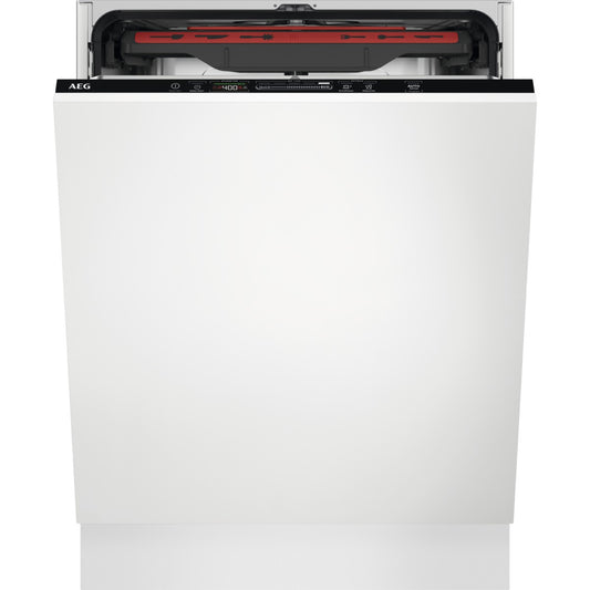 AEG dishwasher with AEG branding on a white background