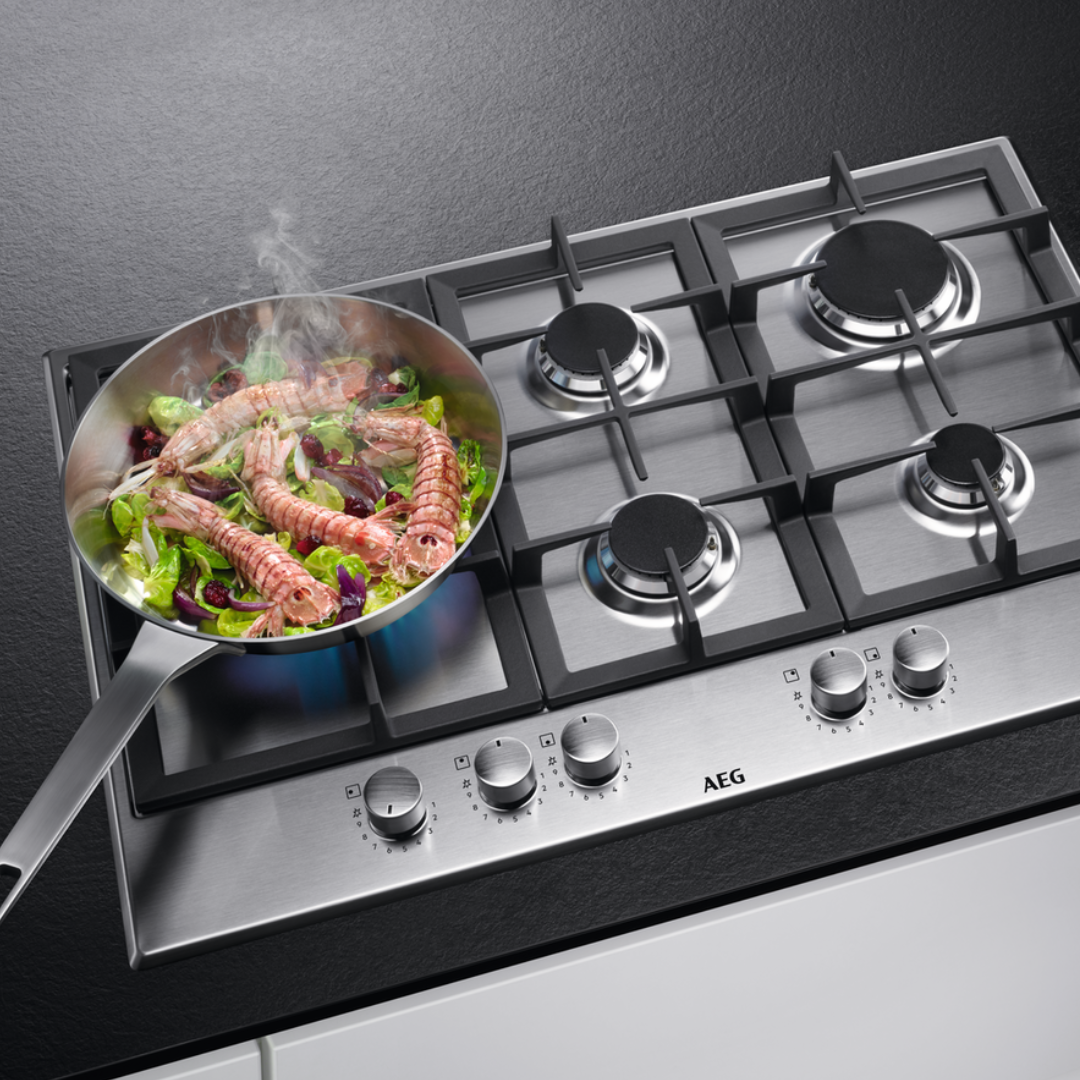 AEG 6000 Series Slim line Gas Hob 75 cm HGB75520SM