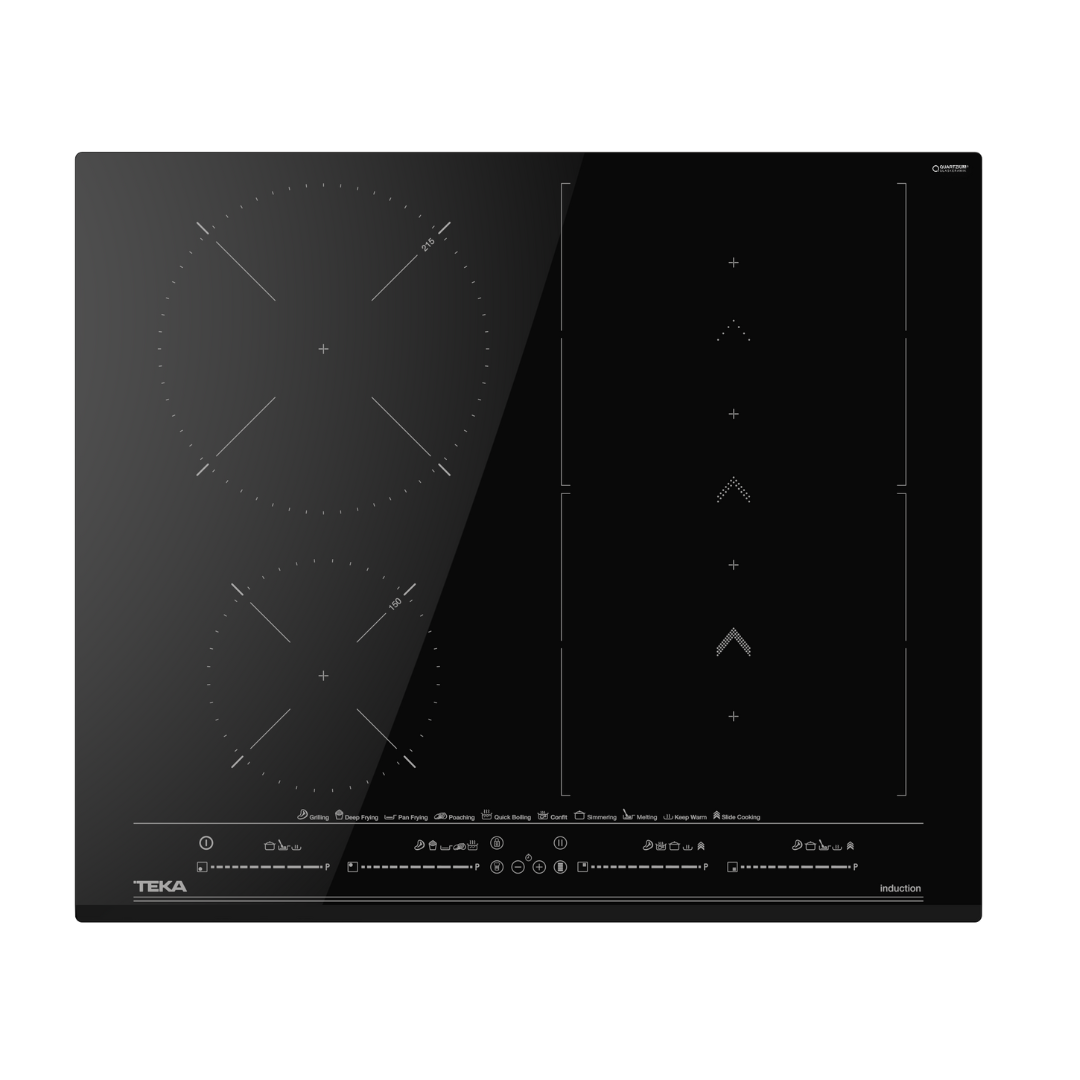 Black TEKA induction cooktop with Teka branding on a white background