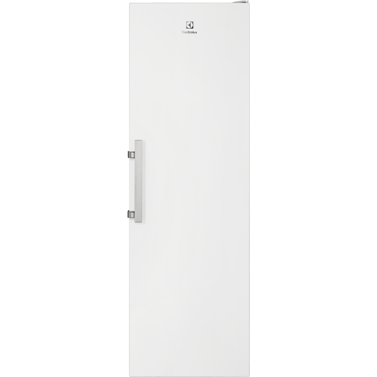 White Electrolux refrigerator on a white background