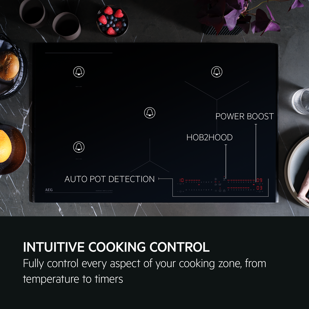 AEG 7000 Series SenseBoil® Induction Hob 80cm NII84B10AB