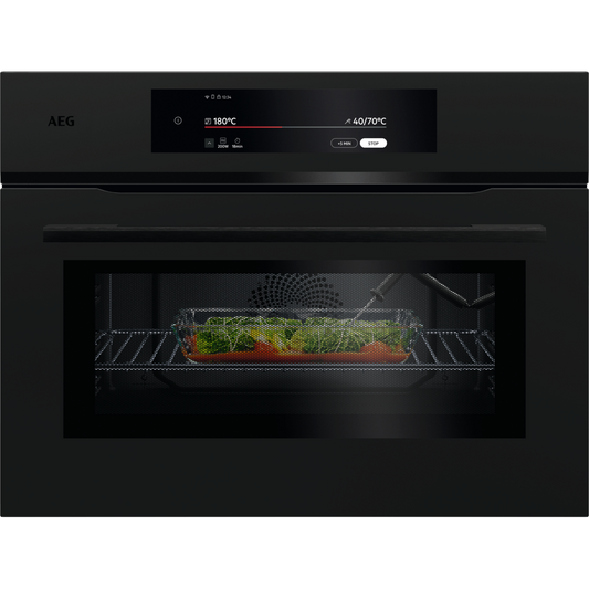 AEG 9000 Series Matt Black ProAssist Combination Microwave and Built-in Oven NKK9N821T