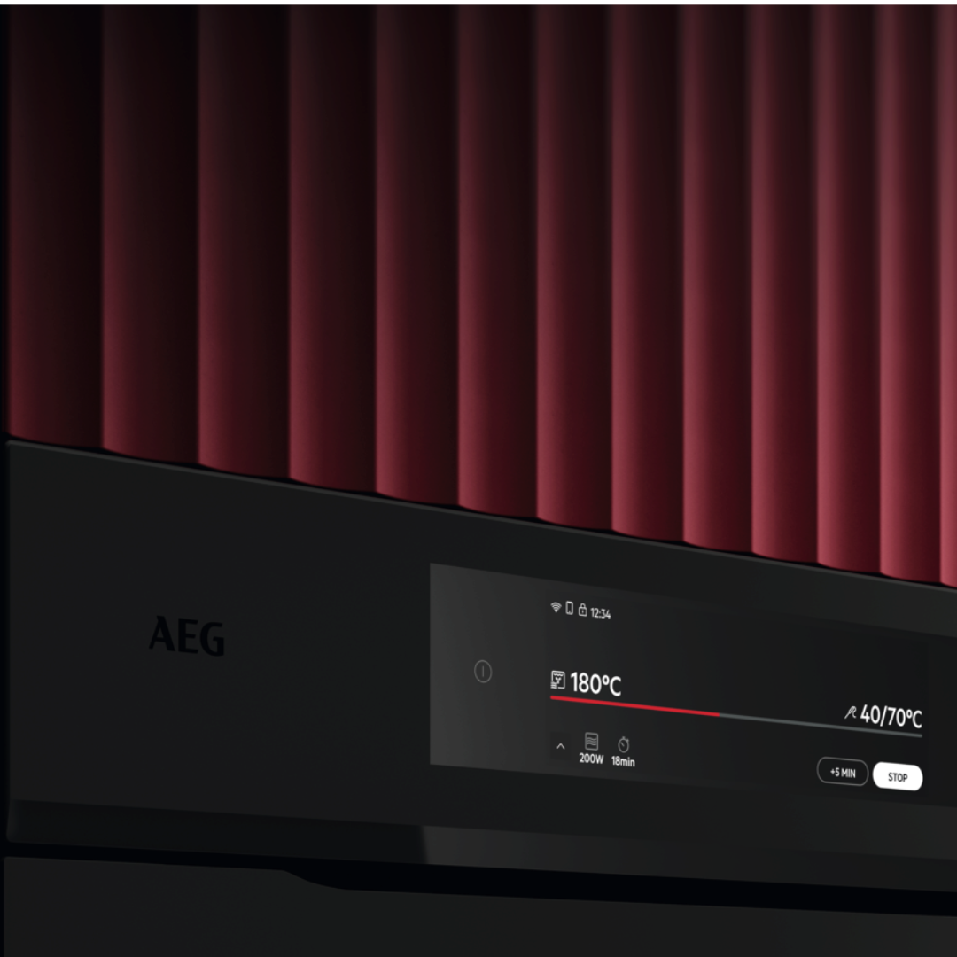 AEG 9000 Series Matt Black ProAssist Combination Microwave and Built-in Oven NKK9N821T