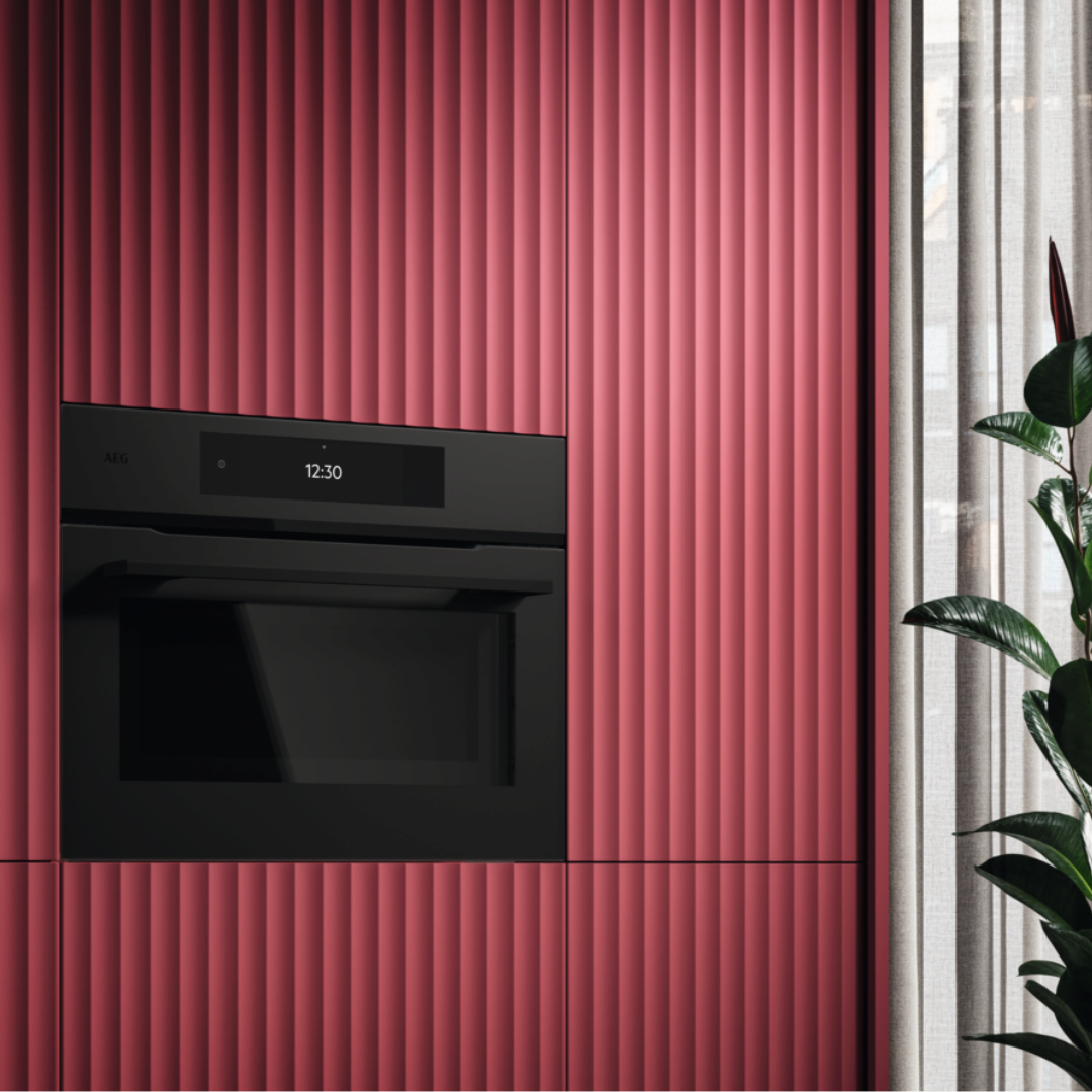 AEG 9000 Series Matt Black ProAssist Combination Microwave and Built-in Oven NKK9N821T