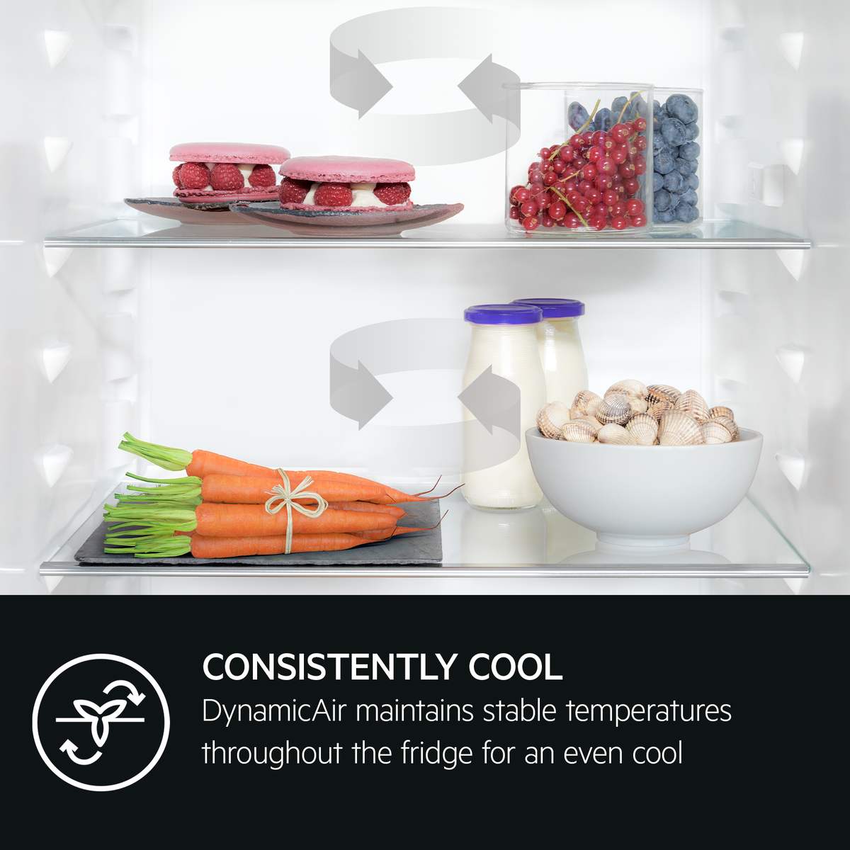AEG 8000 Series Integrated Cooling 360° Fridge Freezer 188.4 cm NSC8M191DS