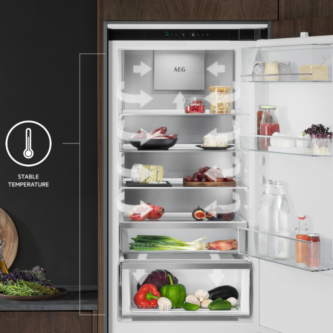 AEG 8000 Series Integrated Cooling 360° Fridge Freezer 188.4 cm NSC8M191DS