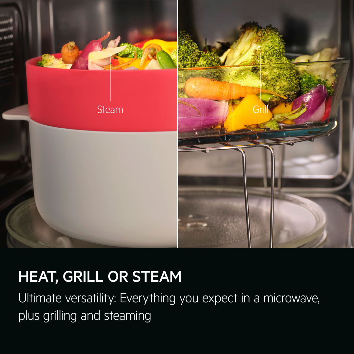 AEG 6000 Series SteamSet Integrated Microwave OB6SM261UB