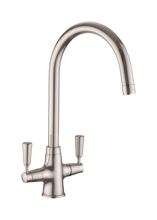 Rangemaster Aquaclassic Dual Lever Tap Brushed - Brushed Handles TAQCLASSDLBFBF
