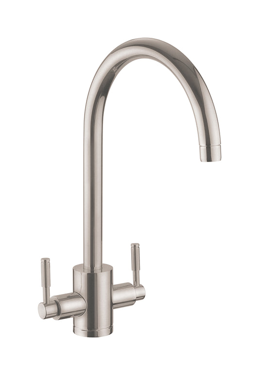 Rangemaster Aquatrend Dual Lever Tap Brushed Brass TRE1BF