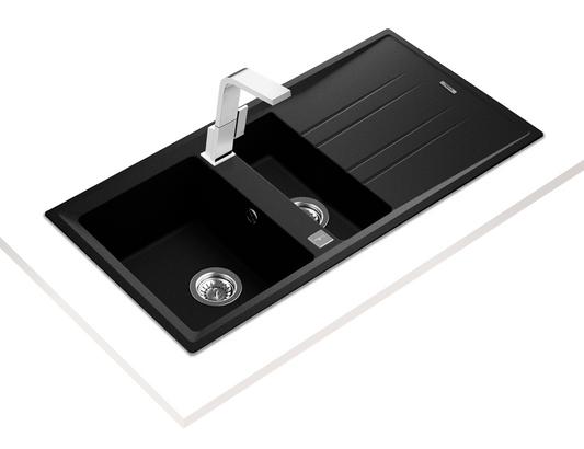 TEKA Stone 60 Tegranite 1.5 Bowl 1 Drainer Black