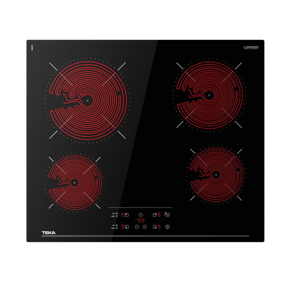 TEKA Ceramic Hob with four heating zones on a white background