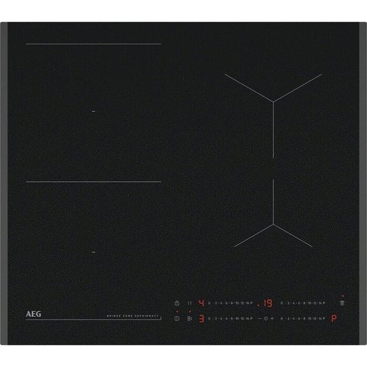 Black AEG SaphirMatt induction Hob with digital display