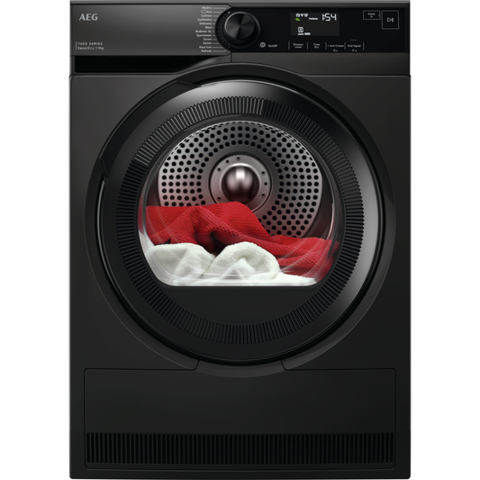AEG 7000 Series SensiDry® Anthracite Heat pump 9 kg Tumble Dryer TR749GU4B