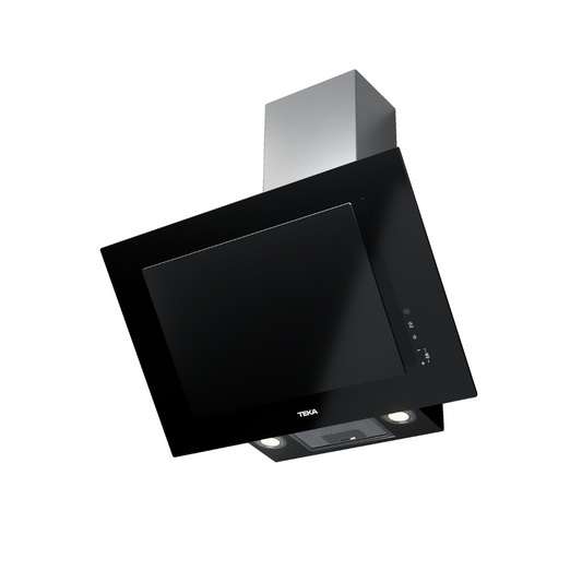 Teka DVT Pro 78660 TBS BK Angled Chimney Hood Black & Silver