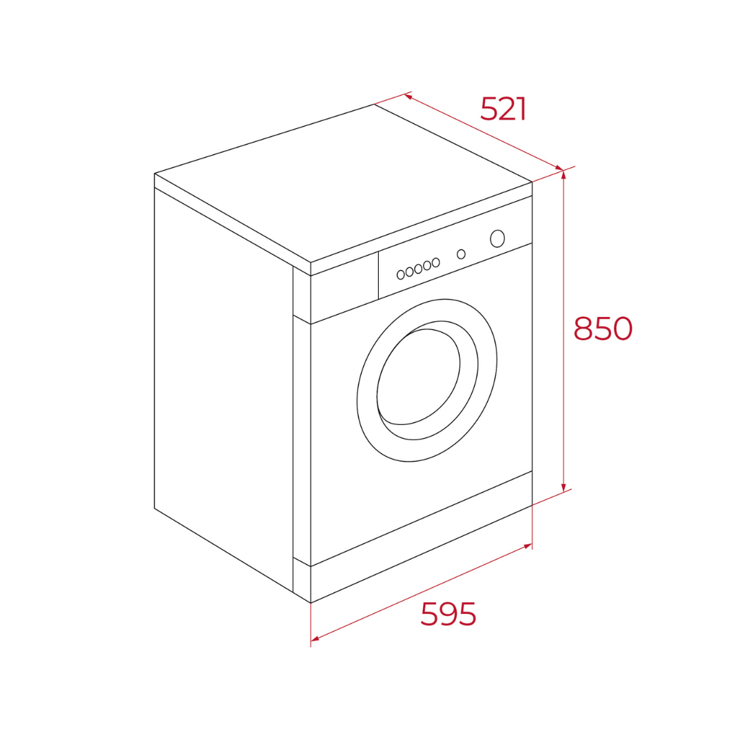 TEKA Washing Machine 8kg WMK70840
